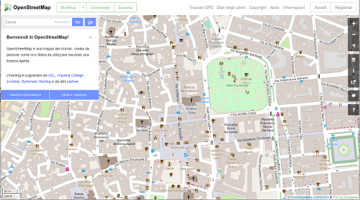 Digital maps with OpenStreetMap