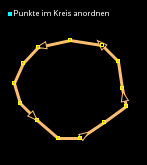 Align nodes in circle