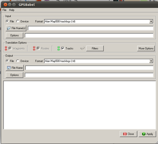 GPSBabel Interface